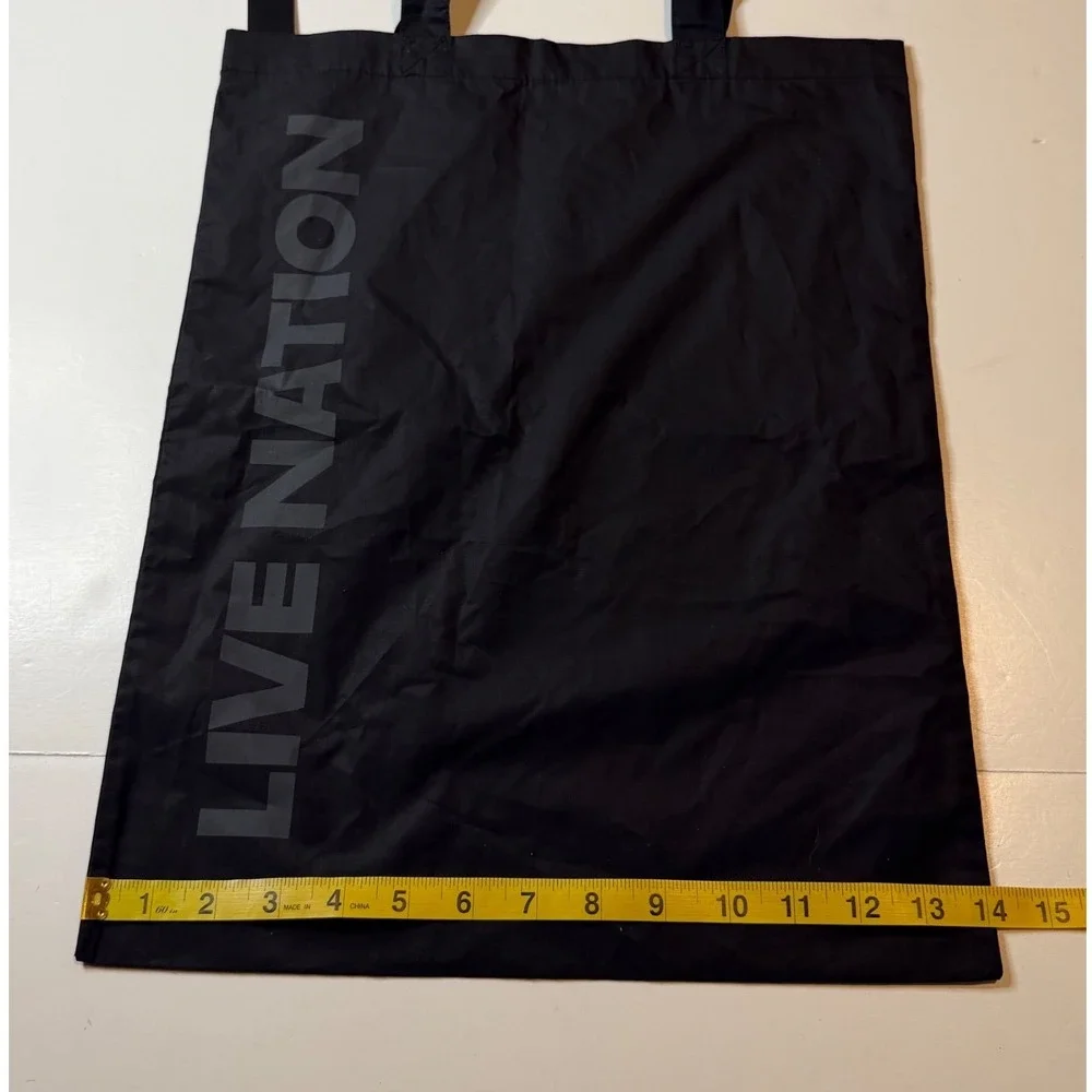 James Perse Live Nation Black Tote Bag New NWT